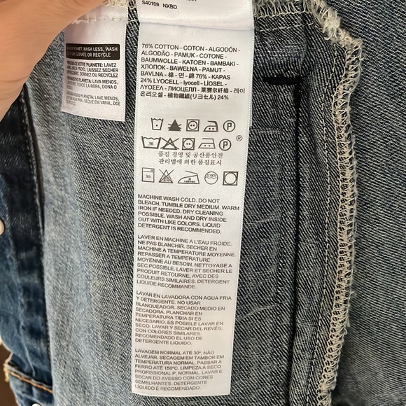 Levi Mens Denim Jacket - Picture 6 of 9
